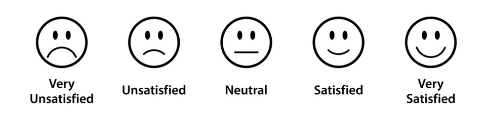 Satisfaction rating scale