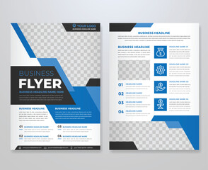 business flyer template vector design with minimalist and modern style