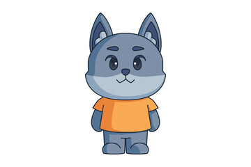 Cute Fox Cartoon Character Design