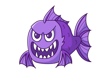 Cute Fish Cartoon Character Design