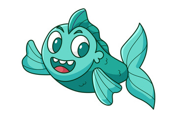 Cute Fish Cartoon Character Design