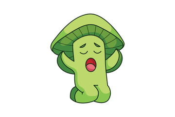 Cute Mushroom Cartoon Character Design