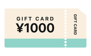 1000円のギフト券 - obrazy, fototapety, plakaty