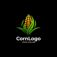 Vintage Logo Corn Vector illustration
