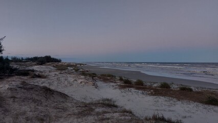 sunset on the beach in brazil