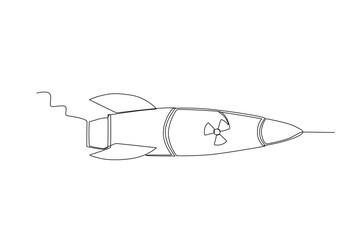 A nuclear weapon was flown. Nuclear weapon one-line drawing