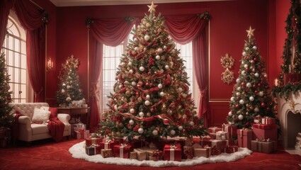 Christmas Tree Decoration Background