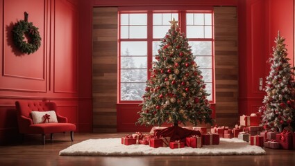 Christmas Tree Decoration Background