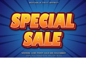 Special Sale Editable Text Effect Cartoon Style