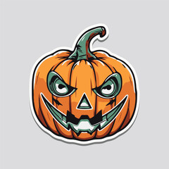 Halloween pumpkin isolated Background