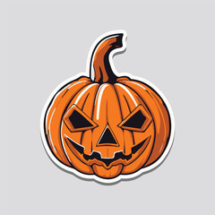 Halloween pumpkin isolated Background