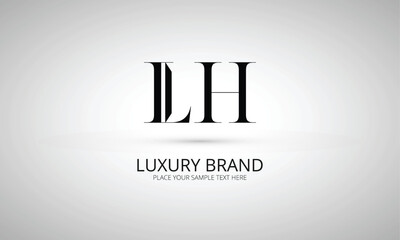 LH L lh initial logo | initial based abstract modern minimal creative logo, vector template image. luxury logotype logo, real estate homie logo. typography logo. initials logo