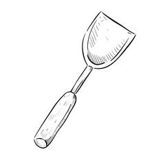 Shovel handdrawn illustration