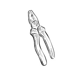 Pliers handdrawn illustration