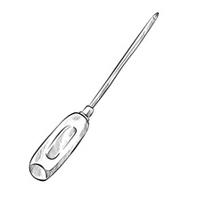 Screwdriver handdrawn illustration