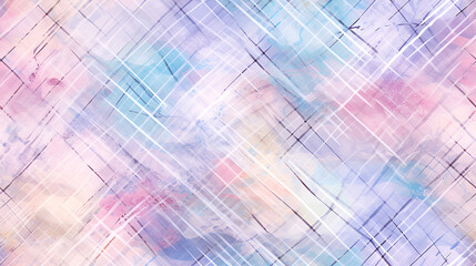 Fototapeta premium Purple Plaid Pattern Background Image | generative AI