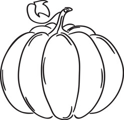 Vector pumpkin silhouette