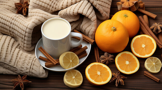 mulled wine and spices HD 8K wallpaper Stock Photographic Image 