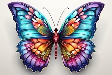 butterfly on black background