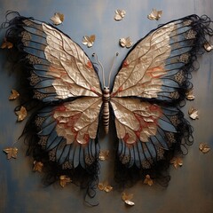 butterfly on the wall
