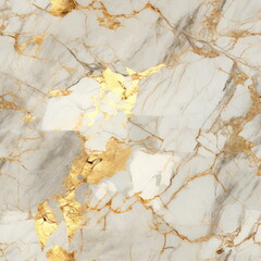 Seamless Pattern Gold Marble