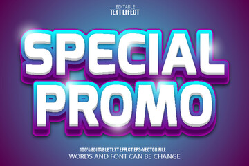 Obraz premium Special Promo Editable Text Effect Modern Style