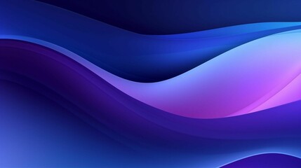 AI generated illustration of abstract background of waves in blue, purple and blue hues
