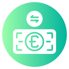 money transfer gradient icon