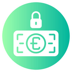padlock gradient icon