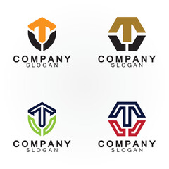 Letter T logo icon design template