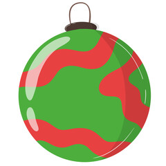 Obraz premium green christmas ball
