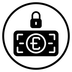 padlock glyph icon