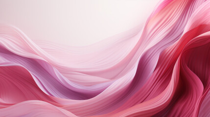 Silk flying cloth, pink satin fabric waving. Design for International Women's Day, breast cancer awareness, Mother's day, Valentine's Day. Concept design for ad, social media, flyer. Generative AI - obrazy, fototapety, plakaty