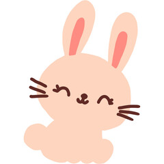 illustration featuring a cute bunny