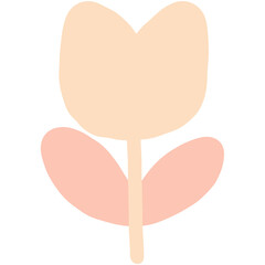 A cute illustration of a flower