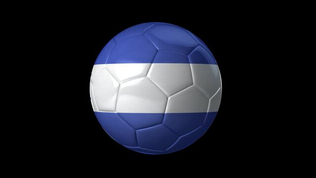 3D Animation Video of a Spinning Ball Icon with a Ball depicting the Country of Honduras