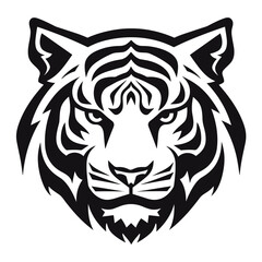 Vector Logo Illustration of Tiger Head. SVG