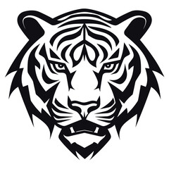 Vector Logo Illustration of Tiger Head. SVG