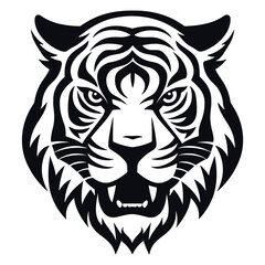 Vector Logo Illustration of Tiger Head. SVG