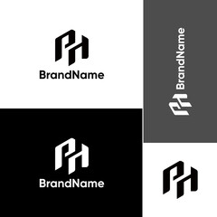 Letter PH, HP, PHP Logo Concept