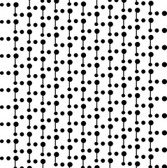 Fototapeta na wymiar Dots or small circles form a technical texture. Some of the dots are connected by straight lines, simulating molecular circuits.