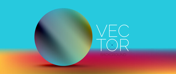 Liquid gradient color geometric shapes and circles podium background
