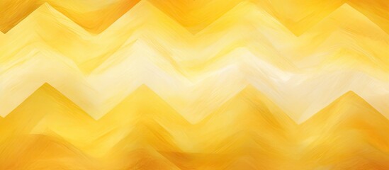 Zigzagging seamlessly in gold the textured tie dye print exudes an abstract ochre design reminiscent of a sunny watercolor painting Crafted from brushed silk with a modern yellow dye this pi - obrazy, fototapety, plakaty