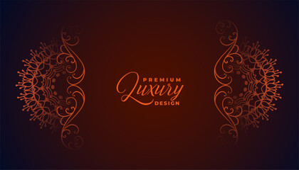 islamic style decorative mandala pattern background design