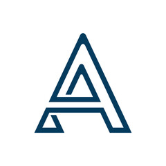 Monogram design vector logo. Monogram initial letter mark A logo design. Monogram design vector logo. Monogram initial letter mark A logo design simple A monogram