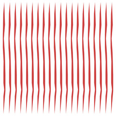 Digital png illustration of red abstract linear shape on transparent background