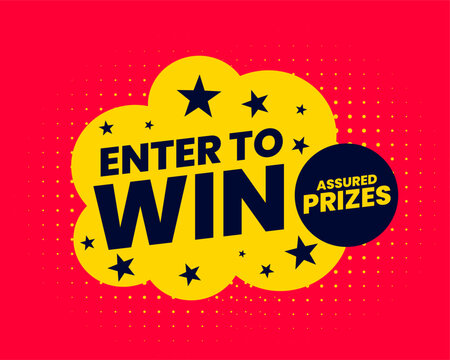 enter to win assured prizes template join the exciting contest