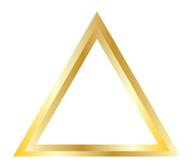 gold triangle png transparent