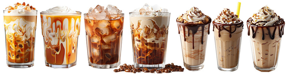 Iced Coffee Mocha Latte Americano Espresso Cappuccino