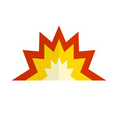 Bombing icon. Explosion effect icon. Vector.